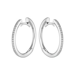 Guldbrandsen: Slice Creoler - Str. 3 - Hvidguld - Brillanter - GUE034-W