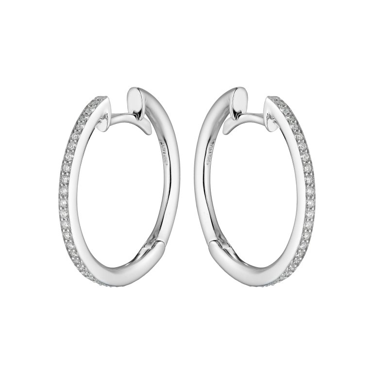 Guldbrandsen: Slice Creoler - Str. 3 - Hvidguld - Brillanter - GUE034-W