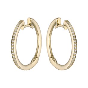 Guldbrandsen: Slice Creoler - Str. 3 - Guld - Brillanter - GUE034-Y