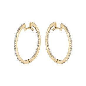 Guldbrandsen: Lux Creoler - Str. 2 - Guld - Brillanter - GUE039-Y