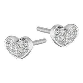 Guldbrandsen: Hjerte restikker - Hvidguld - Brillanter - GUE165-W