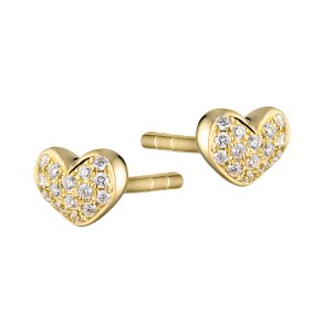 Guldbrandsen: Hjerte restikker - Guld - Brillanter - GUE165-Y