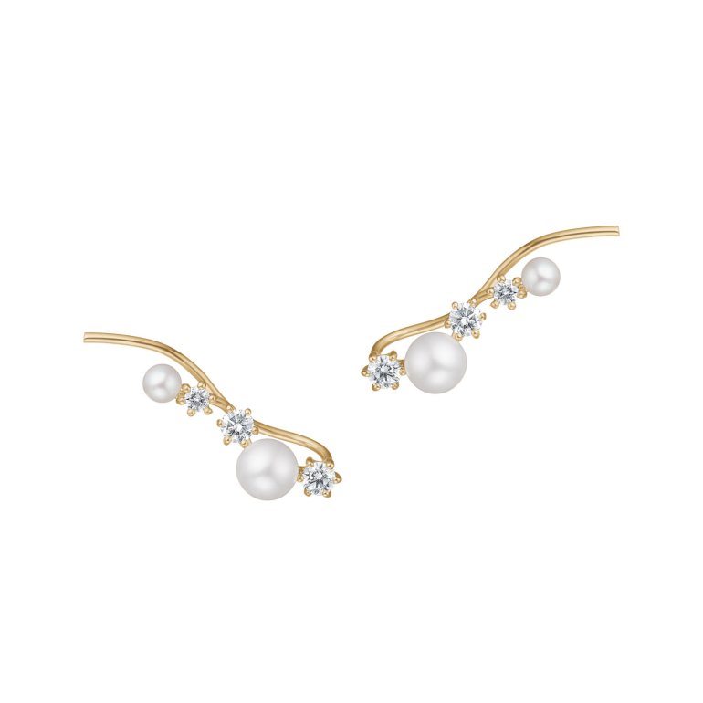 Guldbrandsen: Earcuff - restikker - reringe - Guld - Brillanter - GUE230-HVID