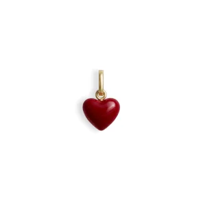 Jane K�nig: Burgundy Heart Vedh�ng - Guld - GULD-BHV