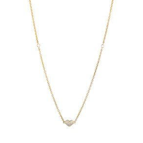 Guldbrandsen:  Hjerte Halskde - Guld - Brillanter -  GUN134-Y