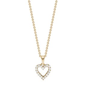 Guldbrandsen:  Hjerte Vedhng - Lille - Guld - Brillanter - GUP014-S-RG