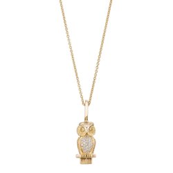 Guldbrandsen: Ugle Vedh�ng - Guld - Brillant - GUP275
