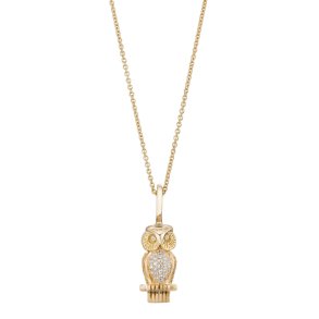 Guldbrandsen: Ugle Vedh�ng - Guld - Brillant - GUP275