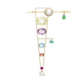 Guldbrandsen Juveler: COLUMBINE BROCHE - Guld - Mix sten - GUT273-53715