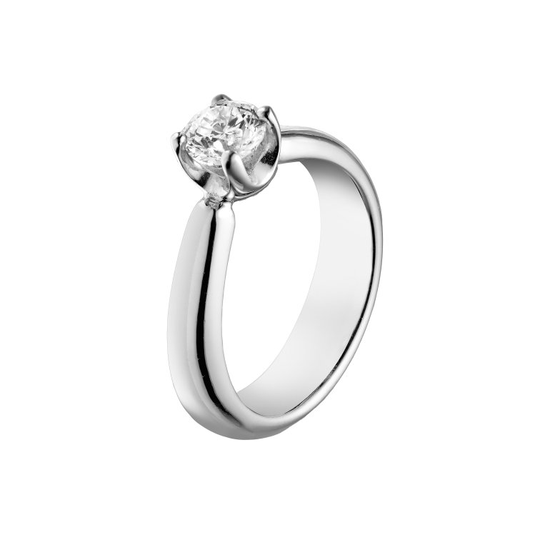 Guldbrandsen: Grace Solitaire ring - Hvidguld - Brillanter - GRACE-WV