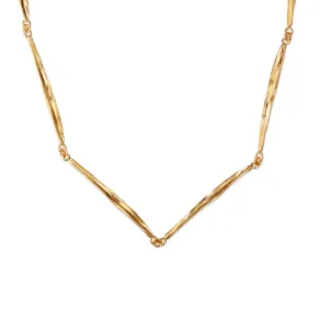 Flora Danica: Grs - Halskde - forgyldt Slv - GR-Ne-G