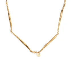 Flora Danica: Grs - Halskde - forgyldt Slv - GR-Ne-G