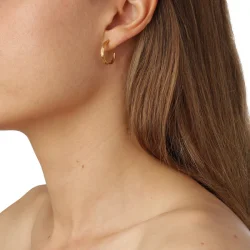 Flora Danica: Grs Hoop reringe - Forgyldt slv - GR-HoPc-G