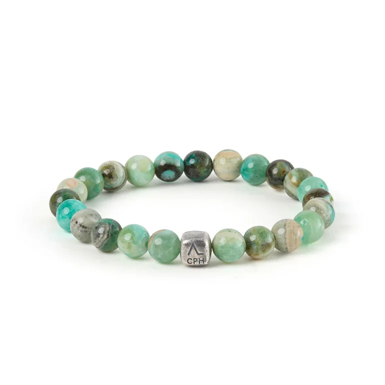 Alexander Lynggaard: ColorUp Green line Jasper armb�nd (8mm) - C01240