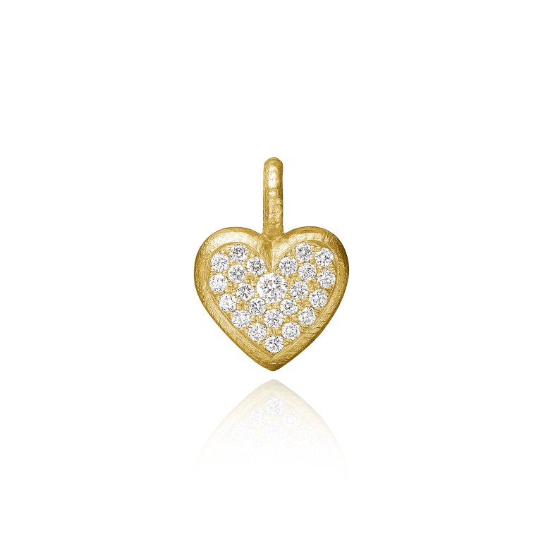 Dulong: Heart vedhng - Guld - Brillanter - 38612A5036