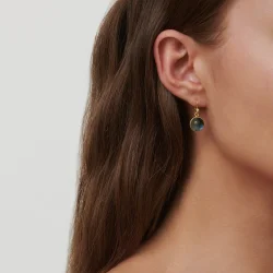 Julie Sandlau: Prime Ice Blue reringe - Forgyldt - HKS181GDIBCRCZ