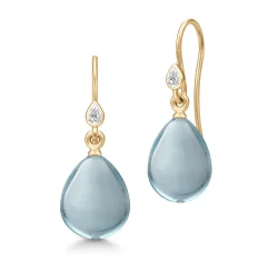 Julie Sandlau: Prima Ballerina Ocean Blue - reringe - Slv - Krystal - HKS548GDOBCRCZ