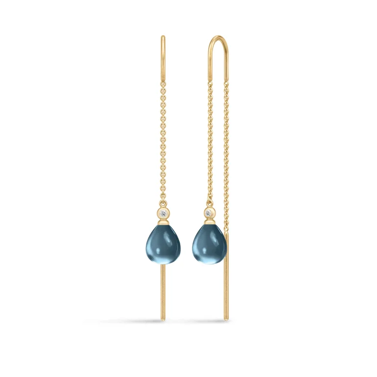 Julie Sandlau: Tasha reringe - London Blue - Forgyldt slv - HKS704GDLBCRCZ