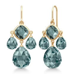 Julie Sandlau: Olivia Chandelier reringe - Midnight Blue - Forgyldt slv - HKS777GDMDCR