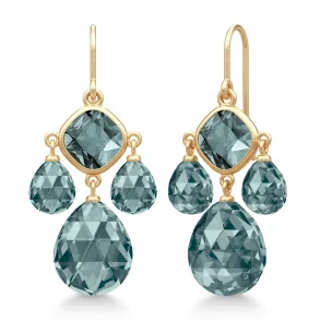 Julie Sandlau: Olivia Chandelier reringe - Midnight Blue - Forgyldt slv - HKS777GDMDCR