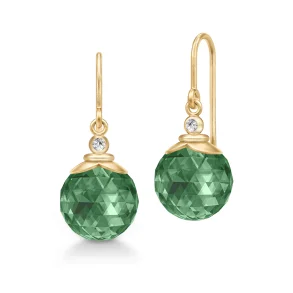 Julie Sandlau: Berry Earrings reringe - Turmalin - Forgyldt slv - HKS788GDTMCRCZ