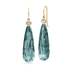 Julie Sandlau: Ofelia Drop Earring rering - Forgyldt slv - Midnight Blue - HKS809GDMDCRCZ