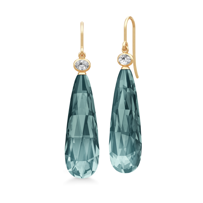 Julie Sandlau: Ofelia Drop Earring rering - Forgyldt slv - Midnight Blue - HKS809GDMDCRCZ