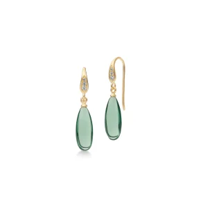 Julie Sandlau: Fay �rering - Green Turmalin Crystal - Forgyldt s�lv - HKS845GDTMCRCZ