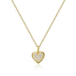 Dulong: Heart vedhng - Guld - Brillanter - 38612A5036
