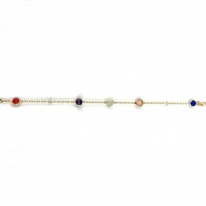 Guldbrandsen: Designarmbnd - Guld - Brillanter og delsten - GUB188