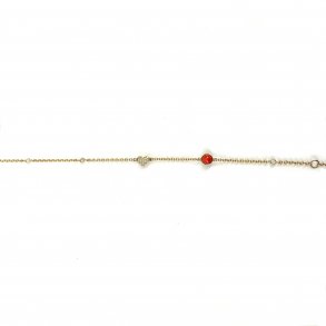 Guldbrandsen: Designarmbnd - Guld - Brillanter og delsten - GUB105