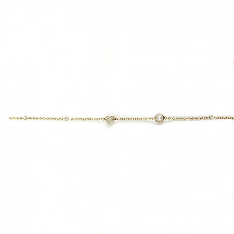 Guldbrandsen: Designarmbnd - Guld - Brillanter og Perle -  GUB105-P