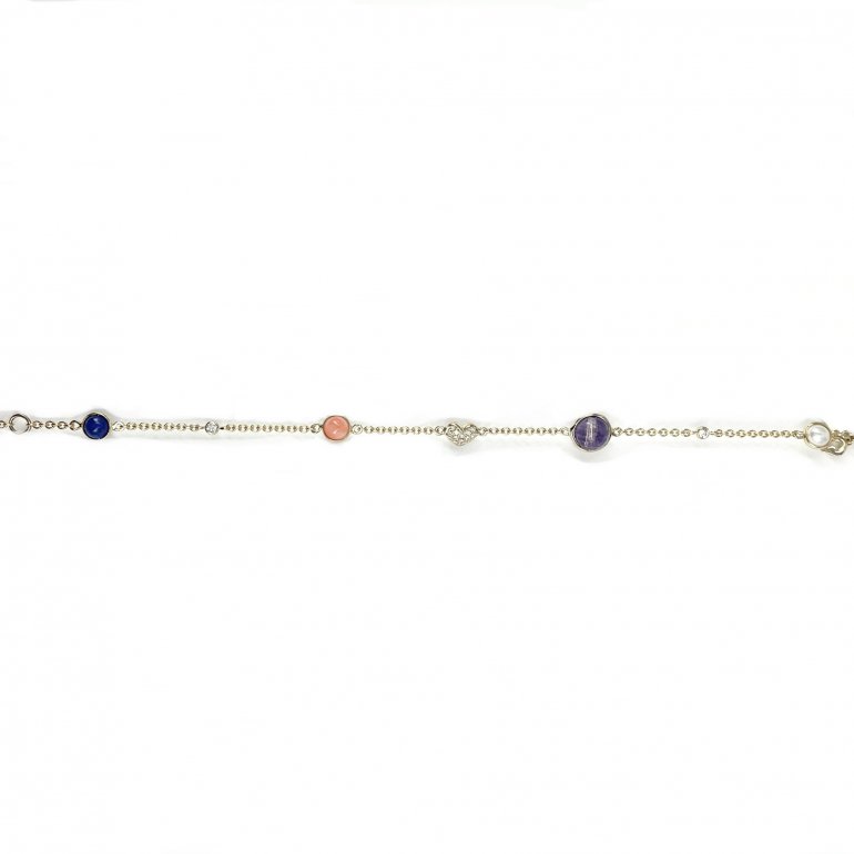 Guldbrandsen: Designarmbnd - Guld - Brillanter og delsten - GUB187