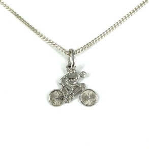 Guldbrandsen: Cykelrytter vedhng - Slv - CY925 