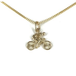 Guldbrandsen: Cykelrytter vedhng - Guld - CY585RG 