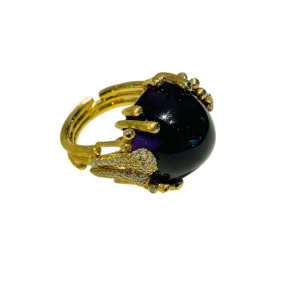 OLE LYNGGAARD COPENHAGEN: BoHo r�dguld Ring - Guld - Ametyst - A3129-403