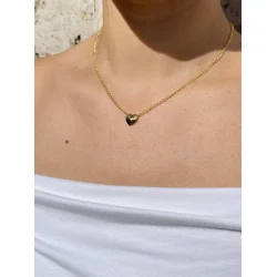 Jane Knig: Bruised Heart Necklace halskde - FORGYLDT Sterlingslv - BHN-SS23-G