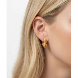 Hultquist: Hedda Hoops �reringe - �restikker - Forgyldt S�lv - S08654G