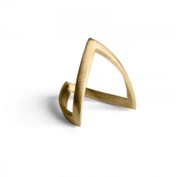 Jane K�nig: V ring - FORGYLDT Sterlings�lv - JK0129R-G