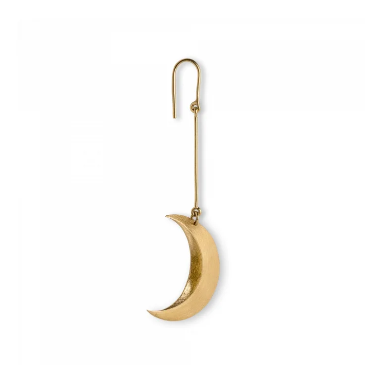 Jane Knig: Half Moon rering - Forgyldt Slv - JKHM001-G