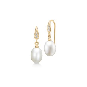Julie Sandlau: Ocean �reringe - perle - HKS492GDWHPLCZ