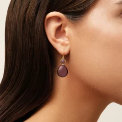 Julie Sandlau: Prime Drop - �rering - Rhodolite Crystal - Forgyldt s�lv - HKS842GDRHOCR