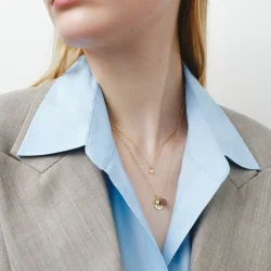 Julie Sandlau: Luna Love Pendant Vedh�ng - M�nesten - Brillanter - YG14-PD436CHMN