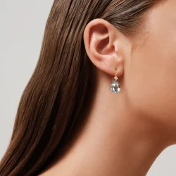 Julie Sandlau: Ofelia Earrings �reringe - Forgyldt s�lv - Ice Blue - HKS780GDIBCRCZ