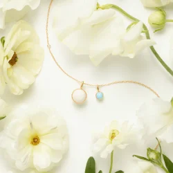 Julie Sandlau: Little Prime Pendant - Vedh�ng - Turquoise  - Forgyldt s�lv - PD374GDTQCR