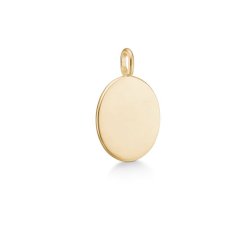 Julie Sandlau: Classic Signet Pendant Vedhng - Guld - YG14-PD335