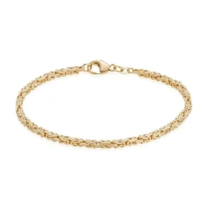 BNH:  Konge K�de armb�nd - Armk�de - 14kt - Guld - 18,5cm