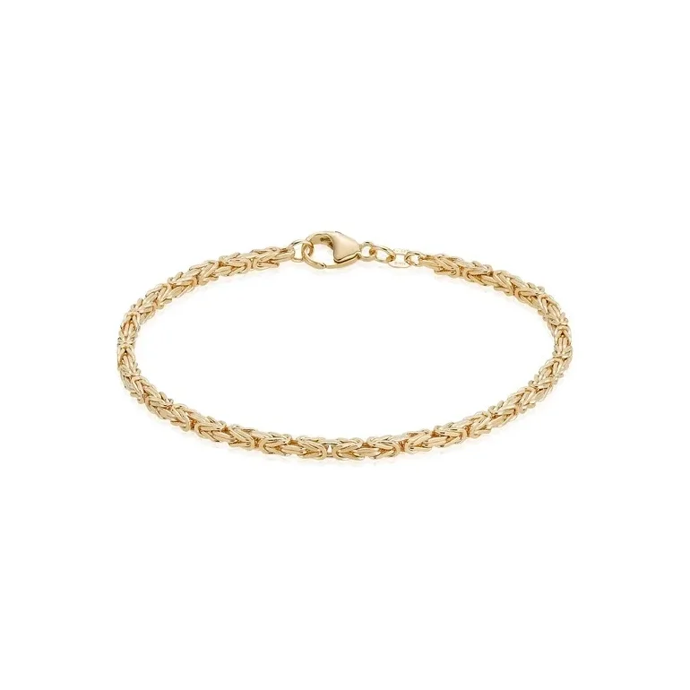 BNH:  Konge K�de armb�nd - Armk�de - 14kt - Guld - 18,5cm