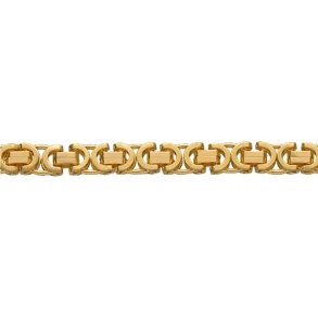 BNH: Flad Konge Kde armbnd - Armkde - 14kt - Guld - 18,5cm