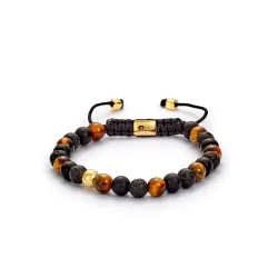 Alexander Lynggaard: Onyx Matte Braided (6mm) Armbnd - B00072